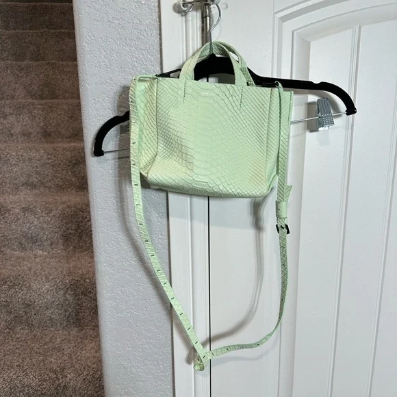 Ampersand As Apostrophe Micro Tote in Mint Python - Picture 5 of 16